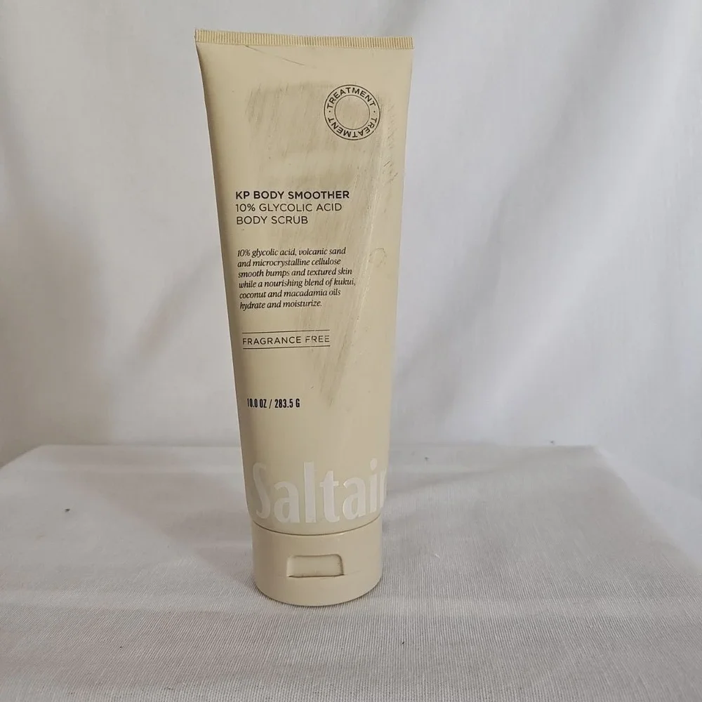 Saltair KP Body Scrub 10% Glycolic Acid Body Scrub Volcanic Fragrance Free 10 oz